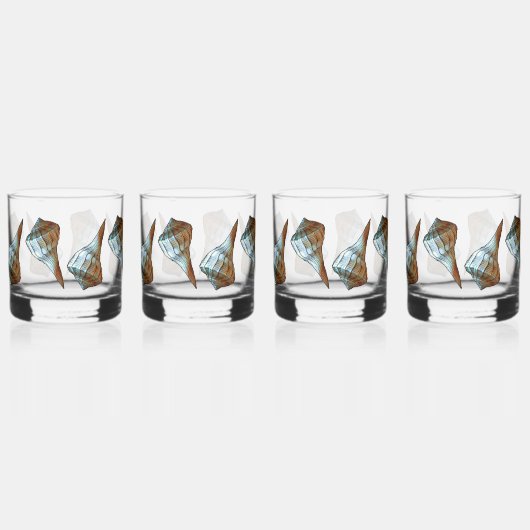 Seashells Whisky Glas (Voorkant)