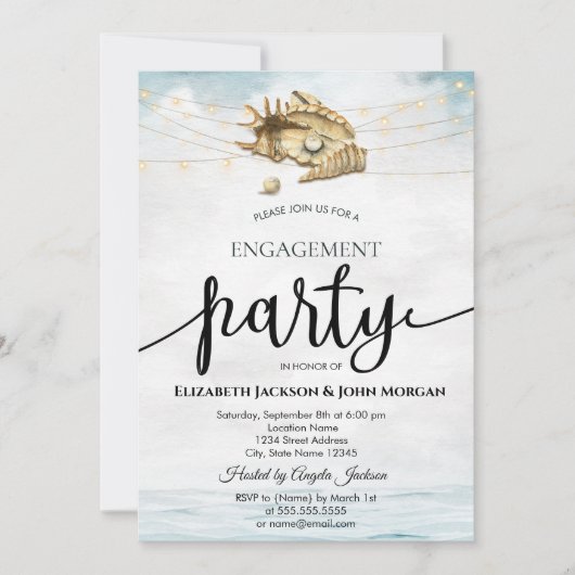 Seashells, Zee, het Verloving van het Manuscript v Kaart (Voorkant)