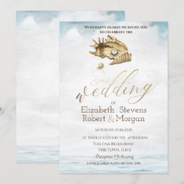 Seashells, Zee, String Lichten Kaart