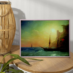 Seashore, Aivazovsky Poster