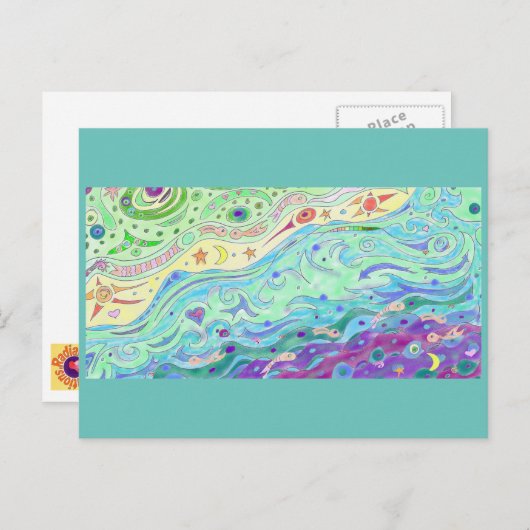 Seashore Art Briefkaart (Voorkant / Achterkant)