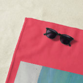 Seashore Beach lezen rood Strandlaken (In situ)