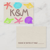 Seashore Beach Wedding Place kaarten Plaatskaartje (Voorkant / Achterkant)