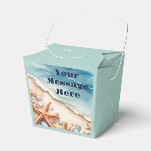 Seashore Bliss Beach Party Bedankdoosjes (Voorkant Zijde)