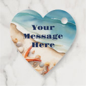 Seashore Bliss Beach Party Bedankjes Labels (Achterkant)