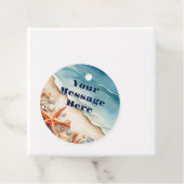 Seashore Bliss Beach Party Bedankjes Labels (In situ)