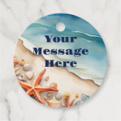 Seashore Bliss Beach Party Bedankjes Labels (Voorkant)