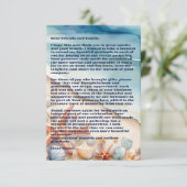 Seashore Bliss Beach Party Bedankkaart (Staand voorkant)