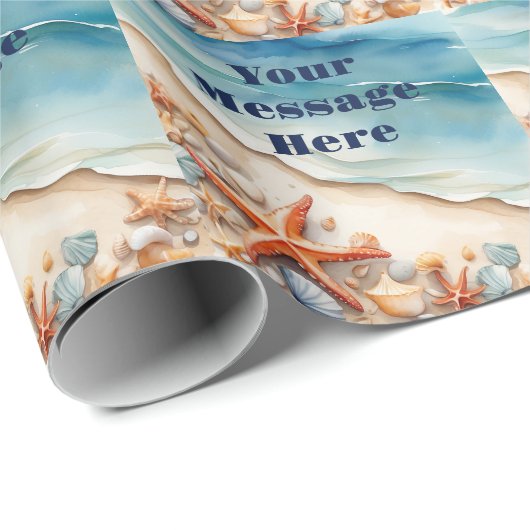 Seashore Bliss Beach Party Cadeaupapier (Rol Hoek)