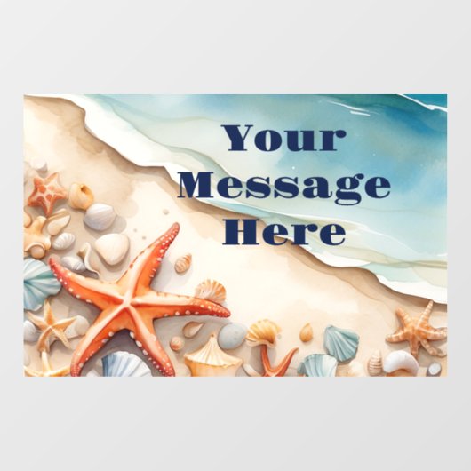 Seashore Bliss Beach Party Raamsticker (Vel)