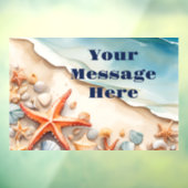 Seashore Bliss Beach Party Raamsticker (Vel 3)