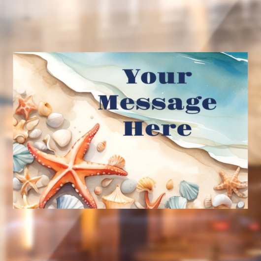 Seashore Bliss Beach Party Raamsticker (Vel 2)