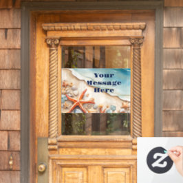 Seashore Bliss Beach Party Raamsticker