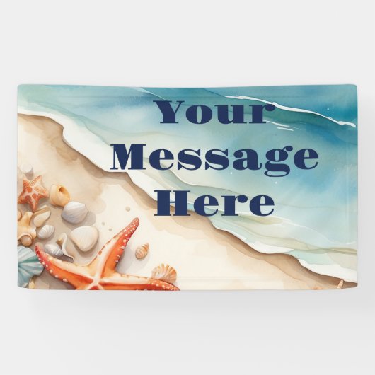 Seashore Bliss Beach Party Spandoek (Horizontaal)