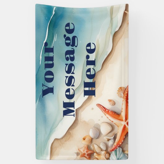 Seashore Bliss Beach Party Spandoek (Verticaal)