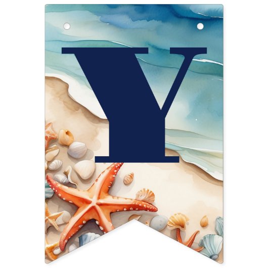 Seashore Bliss Beach Party Vlaggetjes (Eerste vlag)