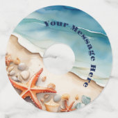 Seashore Bliss Beach Party Wijnglaslabel (Achterkant)