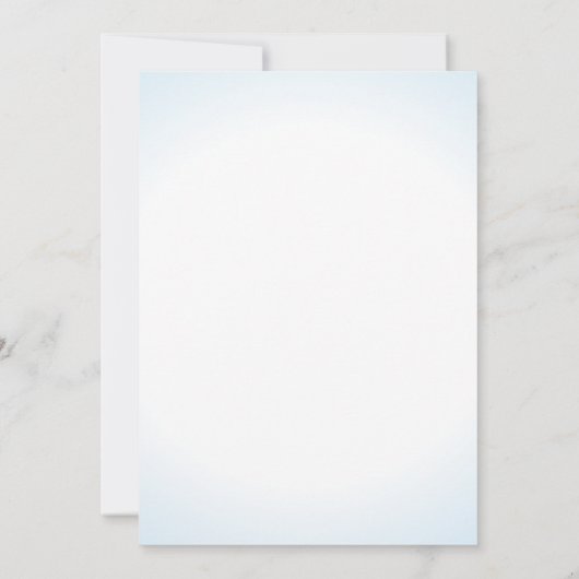 Seashore Blue Hydrangea Wedding Kaart (Achterkant)