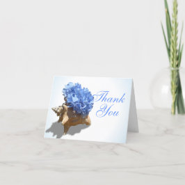 Seashore Blue Hydrangeas Dank u Bedankkaart