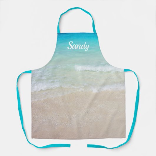 Seashore Coastal Scene Name Big Design Schort (Voorkant)