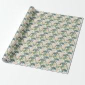 Seashore Elegance: Turtle Decoupage Graphic Cadeaupapier (Uitgerold)