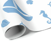 Seashore en Nautical Cadeaupapier (Rol Hoek)