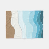 Seashore Fleece Blanket Deken (Voorkant (Horizontaal))