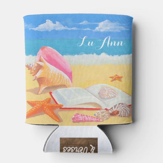 Seashore gepersonaliseerde Koelbox Blikjeskoeler (Achterkant)