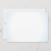 Seashore Hydrangea Blue Wedding Kaart (Achterkant)