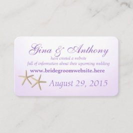 Seashore Hydrangea Paarse Informatie Kaarten