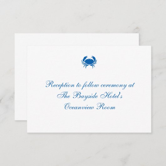 "Seashore" Kaarten voor weddenschappen (Voorkant / Achterkant)