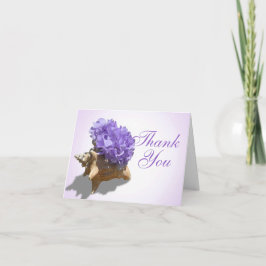 Seashore Paarse Hortensia's Dank u Bedankkaart