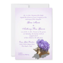Seashore Paarse Hydrangea Wedding