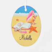 Seashore Personalized Ornament (Voorkant links)