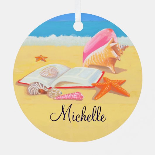 Seashore Personalized Ornament (Achterkant)
