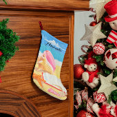 Seashore Personalized Stocking Kleine Kerstsok