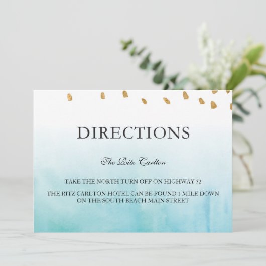 Seashore - Richtingen Kaart (Staand voorkant)