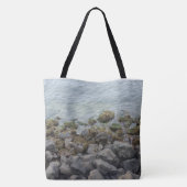 seashore-rotsen tote bag (Achterkant)
