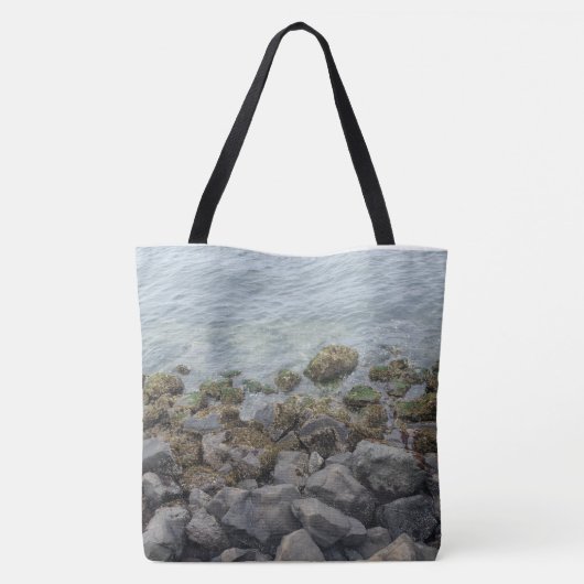 seashore-rotsen tote bag (Achterkant)