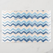 Seashore Scribble ZigZag Briefpapier (Voorkant)
