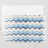 Seashore Scribble ZigZag Briefpapier (Voorkant / Achterkant)