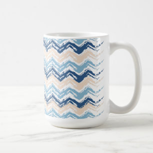 Seashore Scribble ZigZag Koffiemok