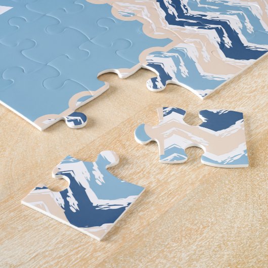 Seashore Scribble ZigZag Legpuzzel (Zijkant)