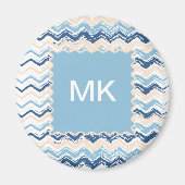 Seashore Scribble ZigZag Magneet (Voorkant)