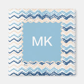 Seashore Scribble ZigZag Magneet (Voorkant)