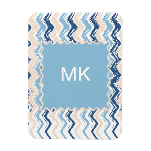 Seashore Scribble ZigZag Magneet (Verticaal)