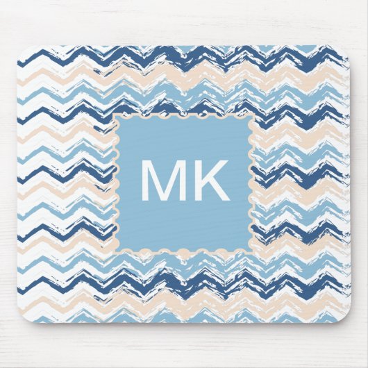 Seashore Scribble ZigZag Muismat (Voorkant)