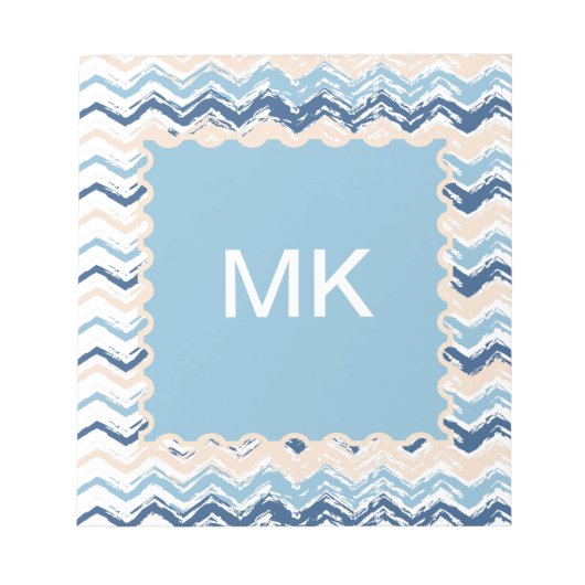 Seashore Scribble ZigZag Notitieblok (Voorkant)