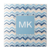 Seashore Scribble ZigZag Tegeltje (Voorkant)