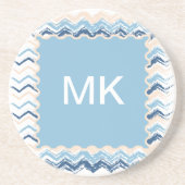 Seashore Scribble ZigZag Zandsteen Onderzetter (Voorkant)